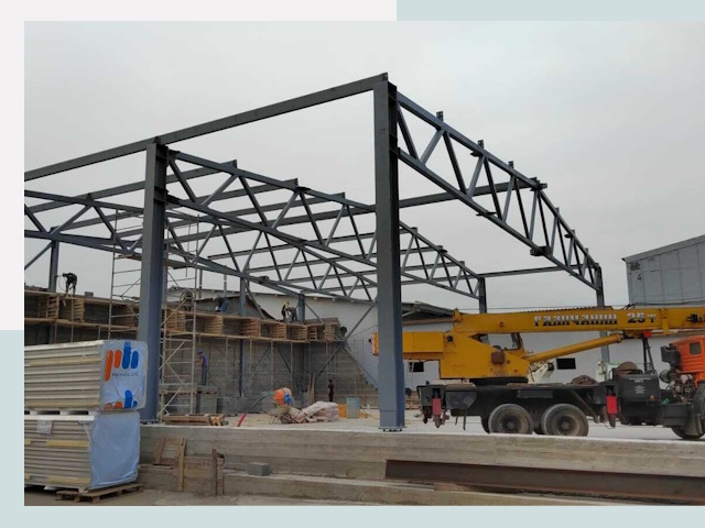 Строительство цехов в Воскресенске