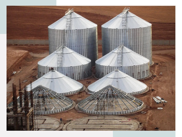 Строительство зерновых силосов в Воскресенске