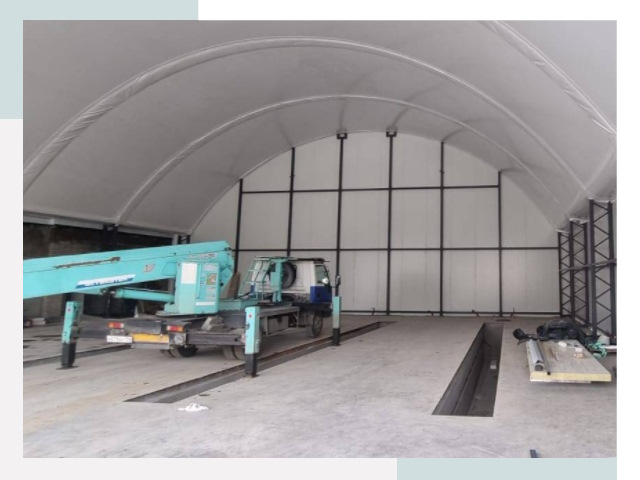 Внутреннее оснащение ангаров в Воскресенске