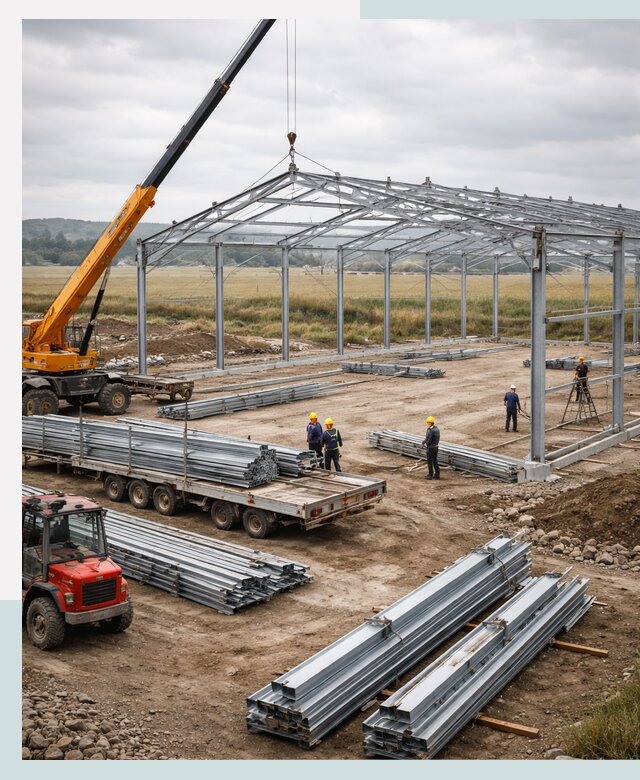 Строительство ангаров для сельхозтехники в Воскресенске под ключ
