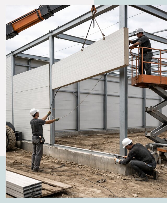 Строительство складов из сэндвич панелей в Воскресенске под ключ