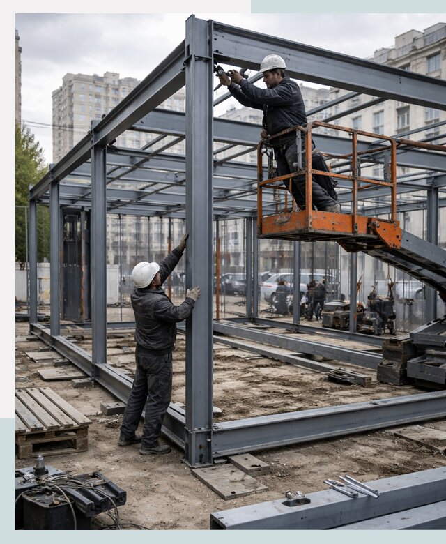 Строительство и монтаж торговых павильонов под ключ в Воскресенске